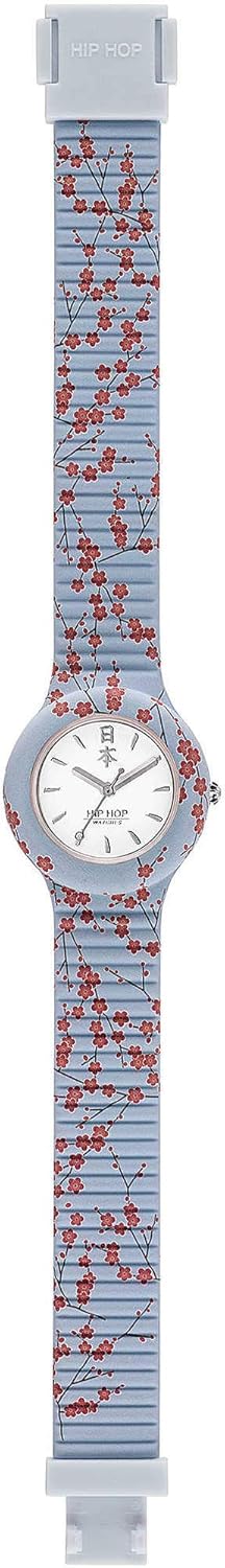 HIP HOP, I Love Japan Collection, Women's Watch, Interchangeable Silicone Strap, Practical Clasp, 32 mm Case, Quartz Movement, Water Resistant, Adjustable Length