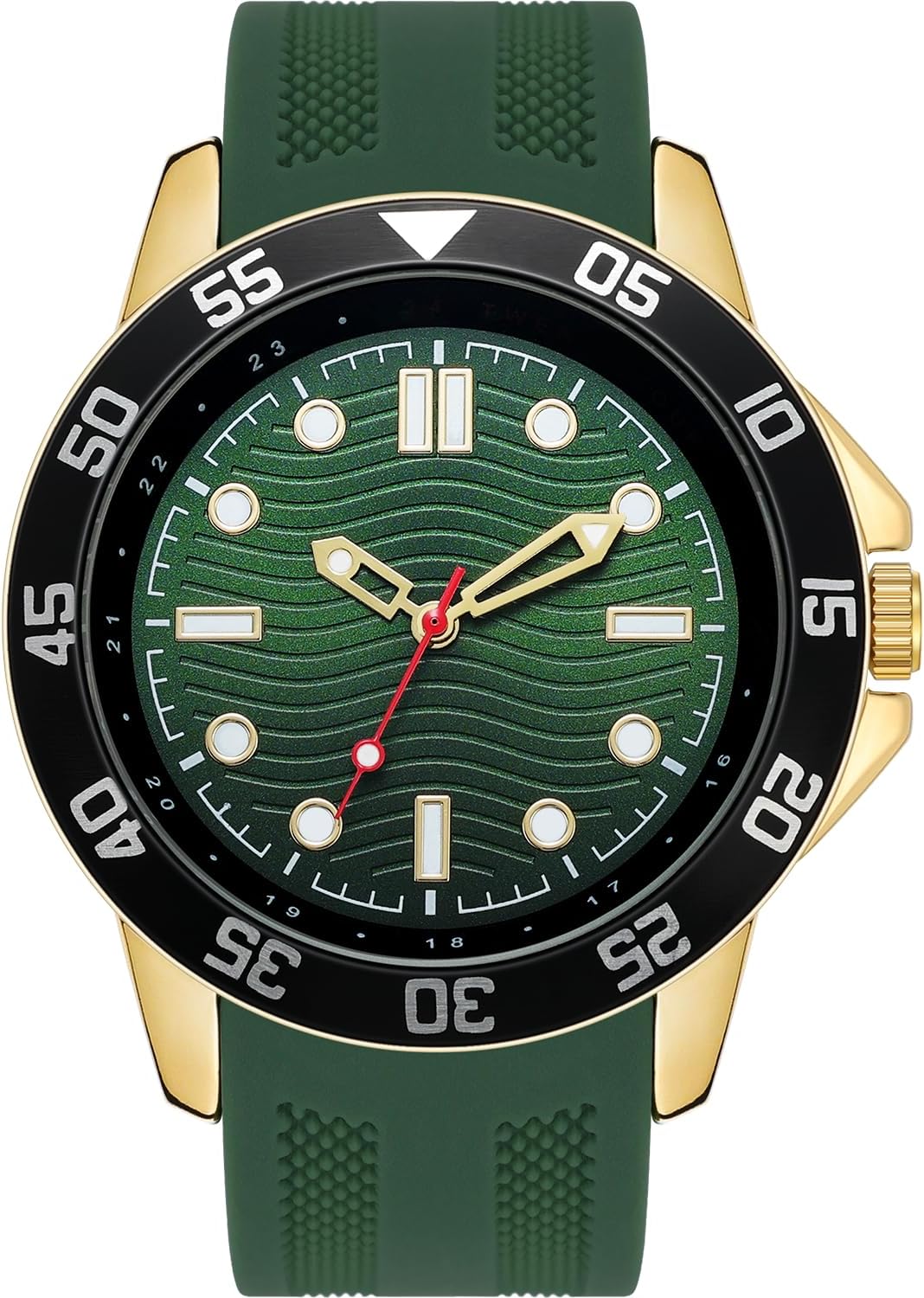 NUOVO Orologio da uomo con cinturino in silicone, orologio sportivo impermeabile fino a 30 m, grande orologio da uomo, casual, alla moda, regalo elegante per uomo