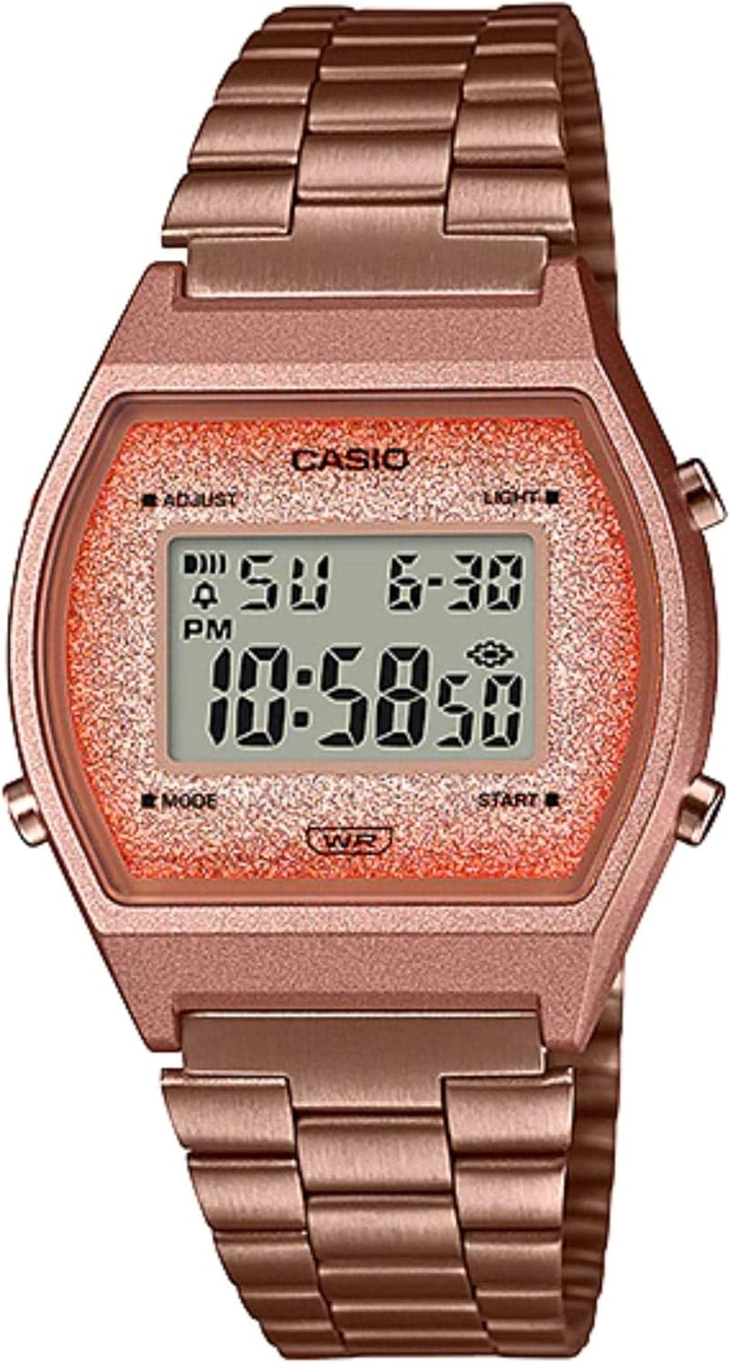 Casio Unisex Rose Gold Dial Vintage Series Digital Watch B640WCG-5DF (D187)