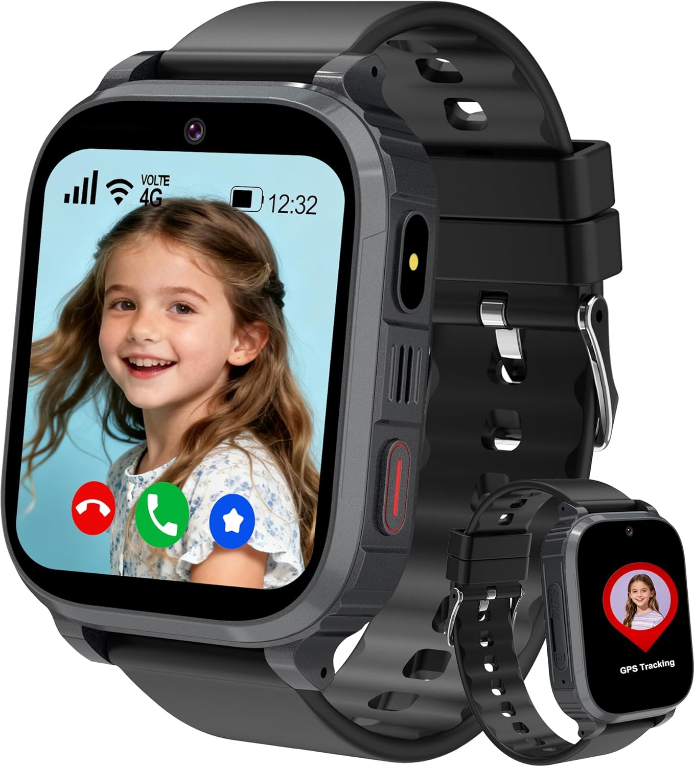 4G Smartwatch Children GPS Phone Watch Smartwatch Children WiFi Video Calling SOS Voice Chat Alarm Clock Games Waterproof Child Mobile Phone Gifts for Girl and Boy