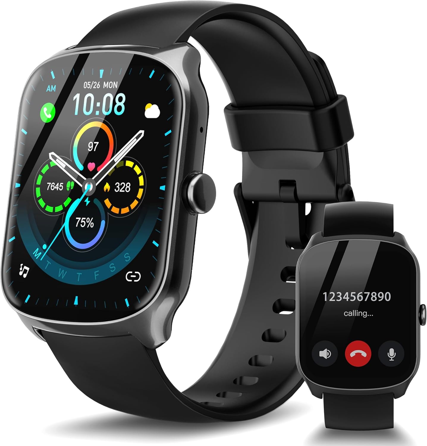 IP68 Waterproof Fitness Tracker with Pedometer, Sleep Monitor and Heart Rate Monitor for iOS and Android