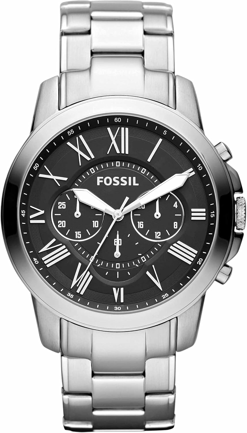 Fossil Grant Men's Chronograph Quartz Watch with Stainless Steel Bracelet