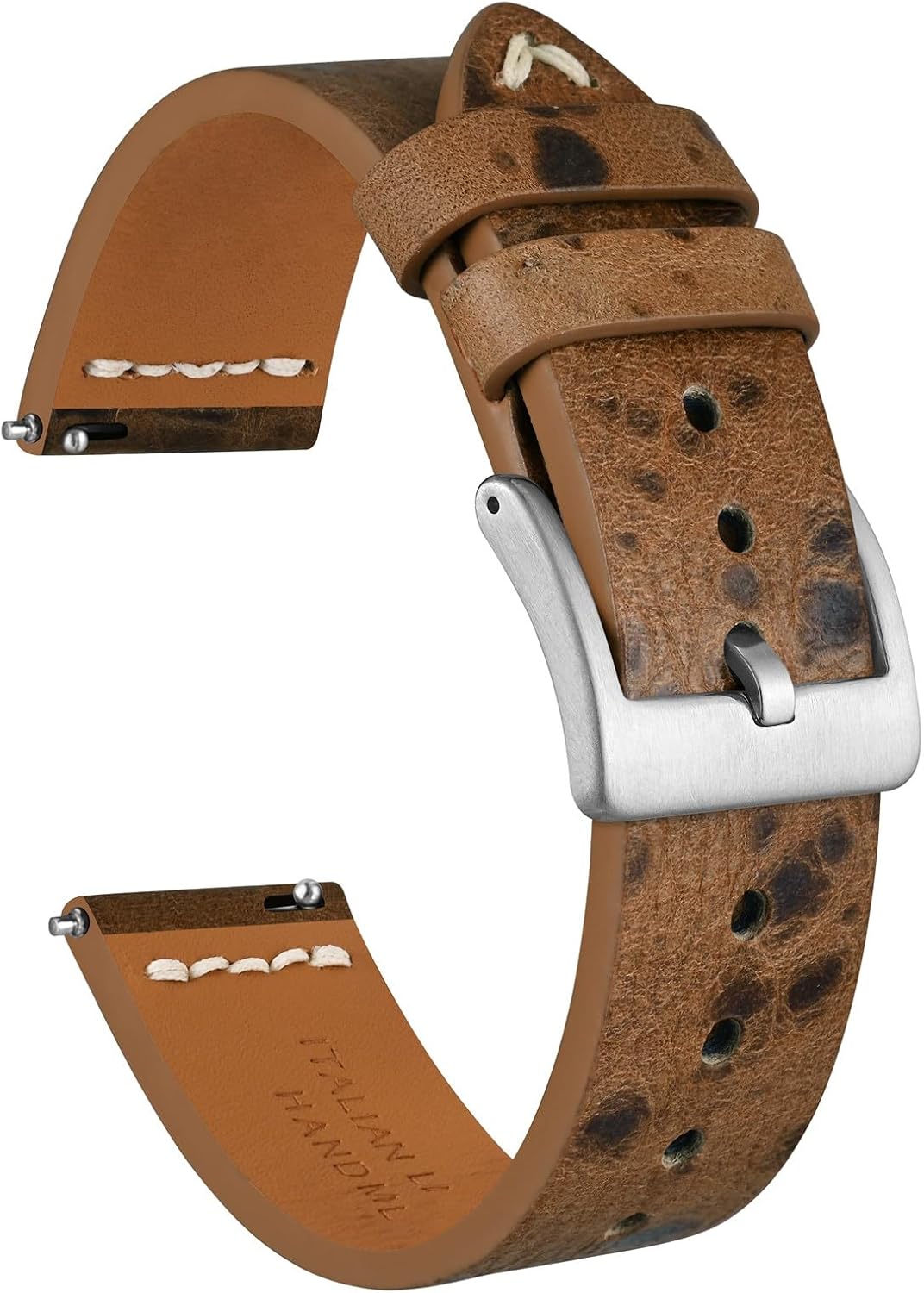 Ayadoo Antique Watch Straps, Italian Leather Guide, Quick Release Replacement Watch Bands for Men and Women, Band Width 18mm 20mm 22mm