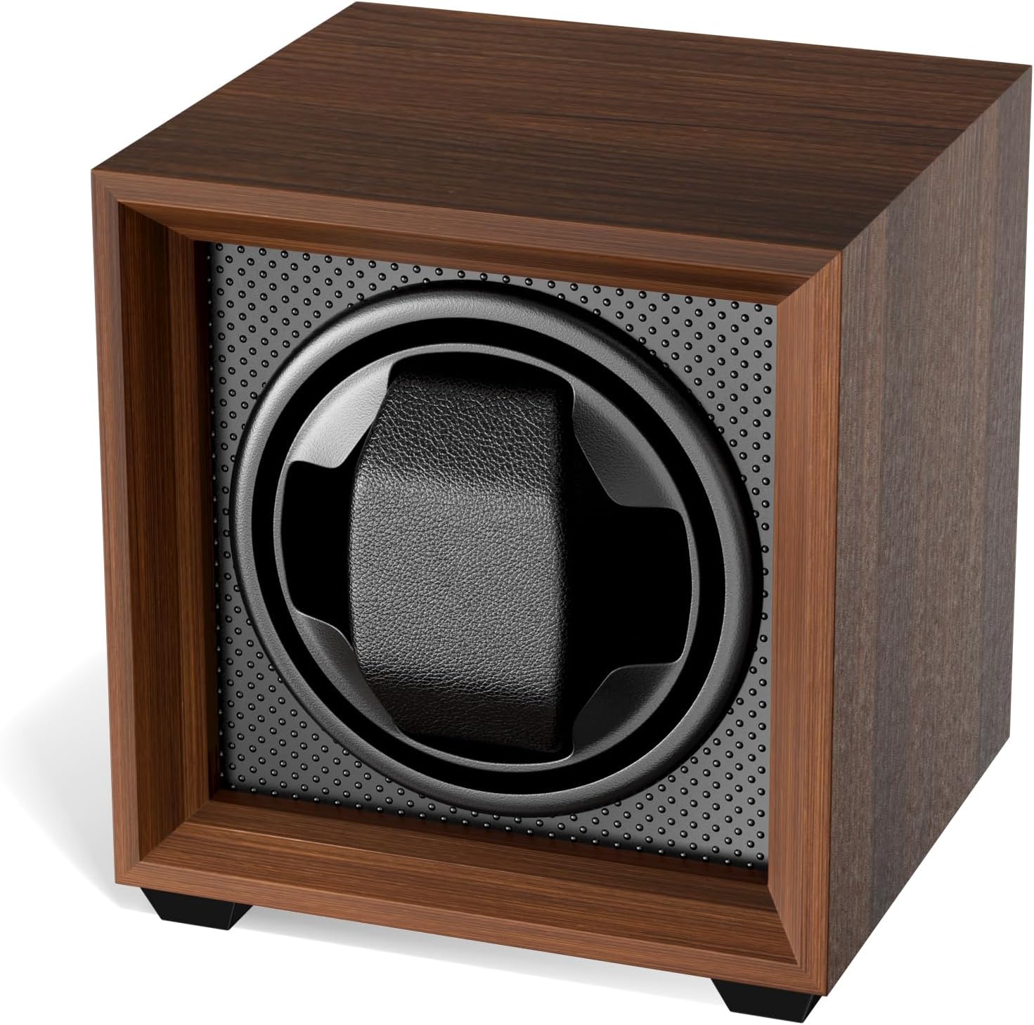 Newaner Mechanical Watch Winder Box Walnut Memory Foam