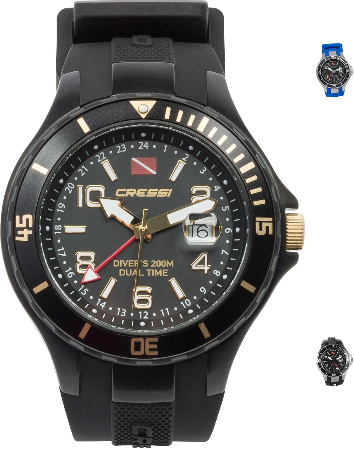 Cressi Traveller Unisex Adult Dual Time Diving Watch