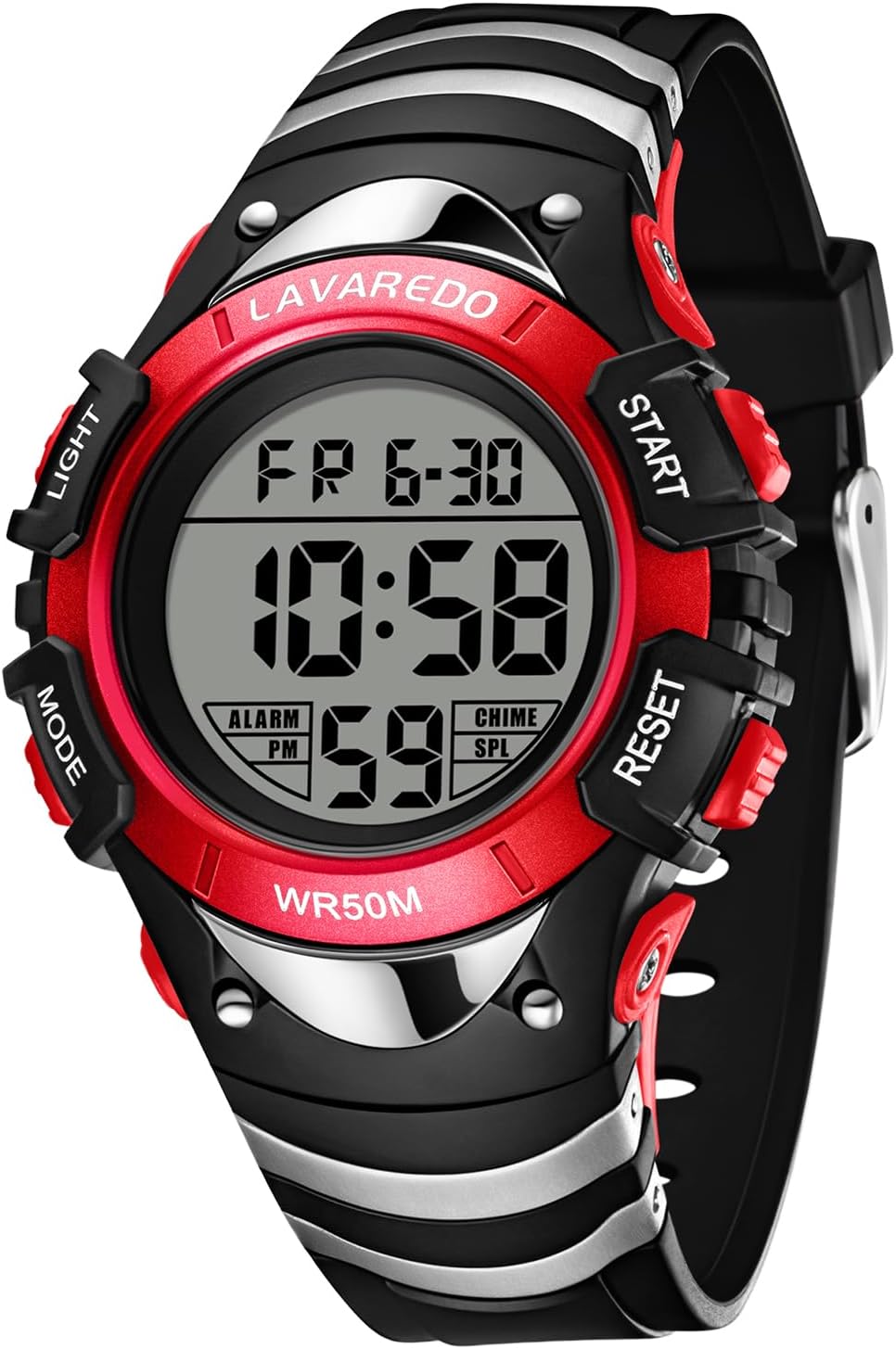 caprock Boys Girls Digital Alarm Clock Timer Time Date Water Resistant Outdoor 3-12 Years