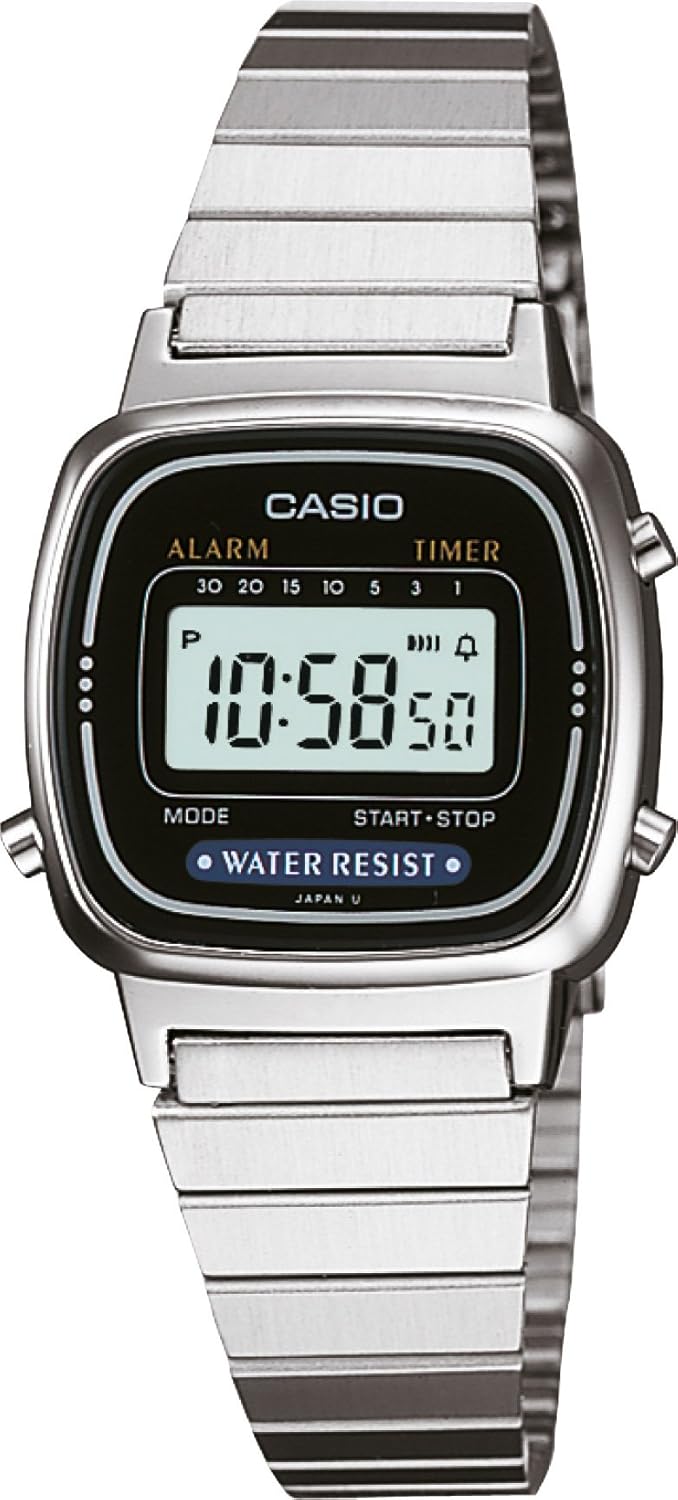 Casio LA670W Women's Stainless Steel Digital Wrist Watch