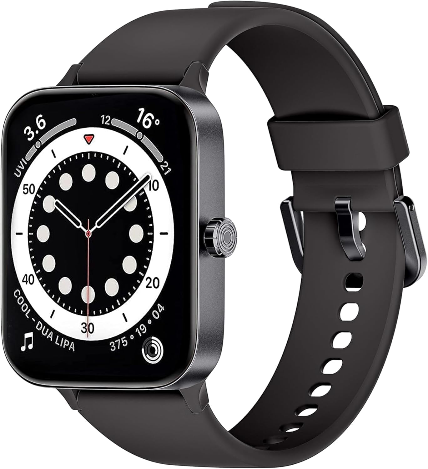 Smartwatch for Men, Women, 1.95 Inches Smartwatch with Calls/Answers, 140+ Sports Fitness Tracker with Blood Pressure and Sleep Monitor, IP68 Smart Watch for Android/iOS Black