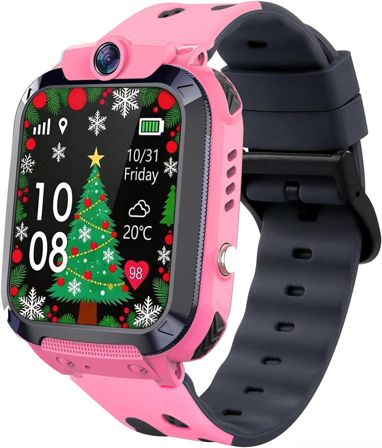 Children's GPS Smartwatch with SOS Phone IP68 Waterproof Voice Chat Class Alarm Mode Smart Watch for Girls and Boys