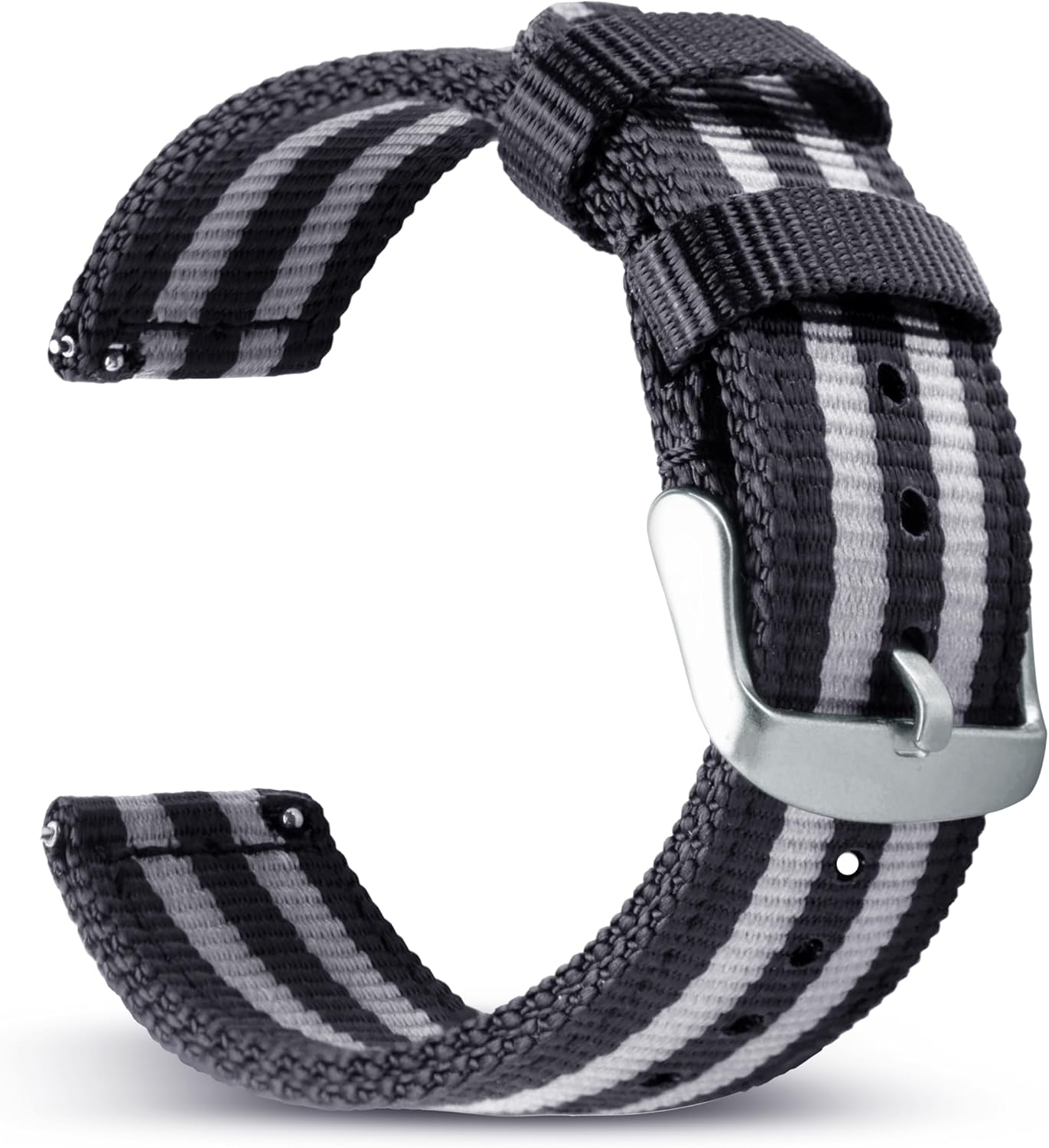 Two-component Nato Style Watch Strap – Universal Compatibility – Strap 22 mm, 20 mm, 18 mm, Comfortable and Durable Nato Strap – Smartwatch Strap