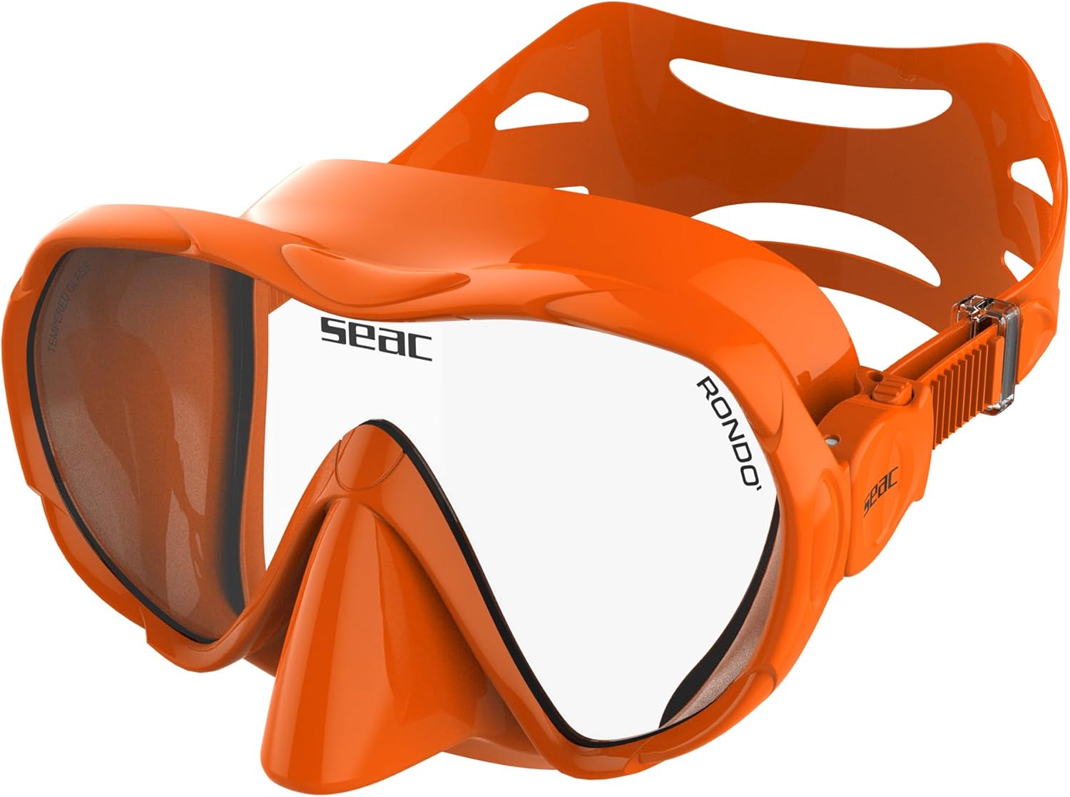 SEAC Rondò Frameless Monoveter Silicone Mask for Diving and Snorkeling, Reduced Volume, Hydrodynamic, Ultralight