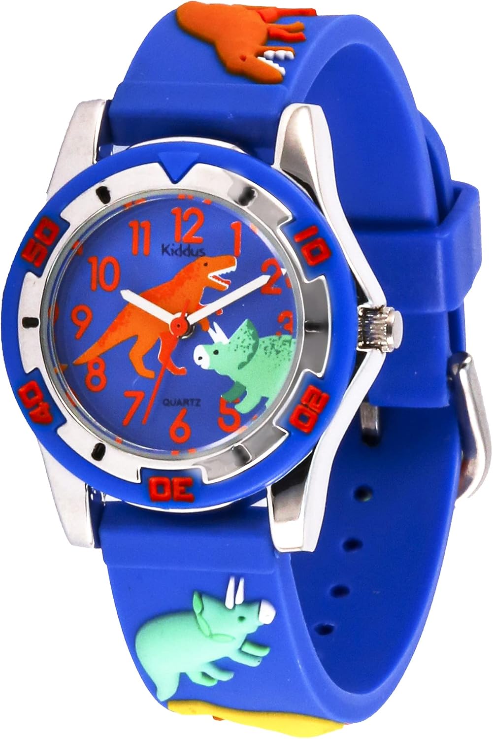 Kiddus Children's Analogue Watch, 5-10 Years, Educational, Children's Wrist Watch, Easy to Read the Time, First Child Watch