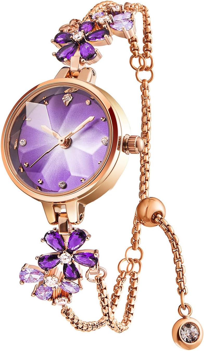 Women's Quartz Bracelet Analogue Elegant Fashion Watch with Bracelet Jewellery Stainless Steel Copper Bracelet with Round Oval Dial Waterproof