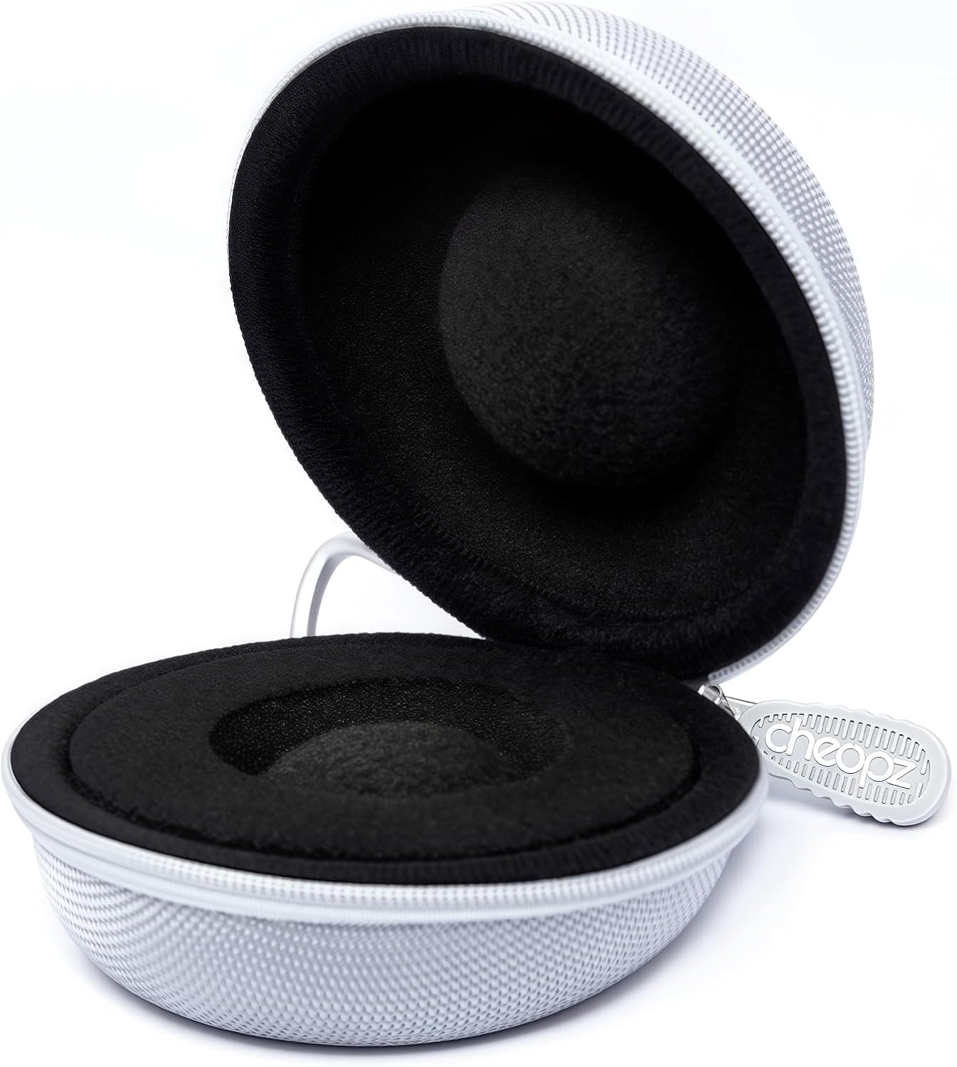 Cheopz Travel Single Watches Case for Watches and Smart Watches up to 50 mm, Silver