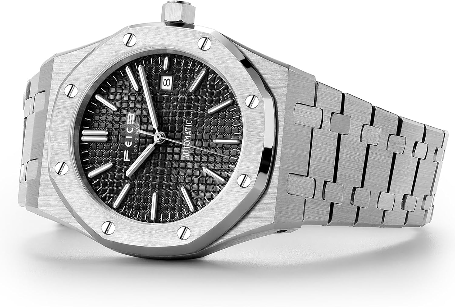 FEICE Men's Automatic Watch 42 mm Mechanical Watch Automatic Wrist Watch Sapphire Glass Waterproof