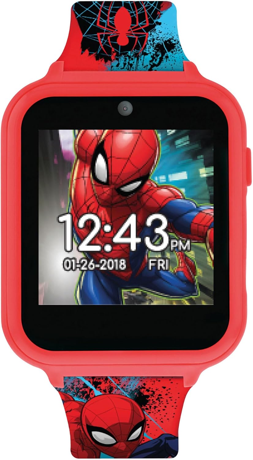 Spiderman Unisex Children's Digital Watch with Red Silicone Strap SPD4588