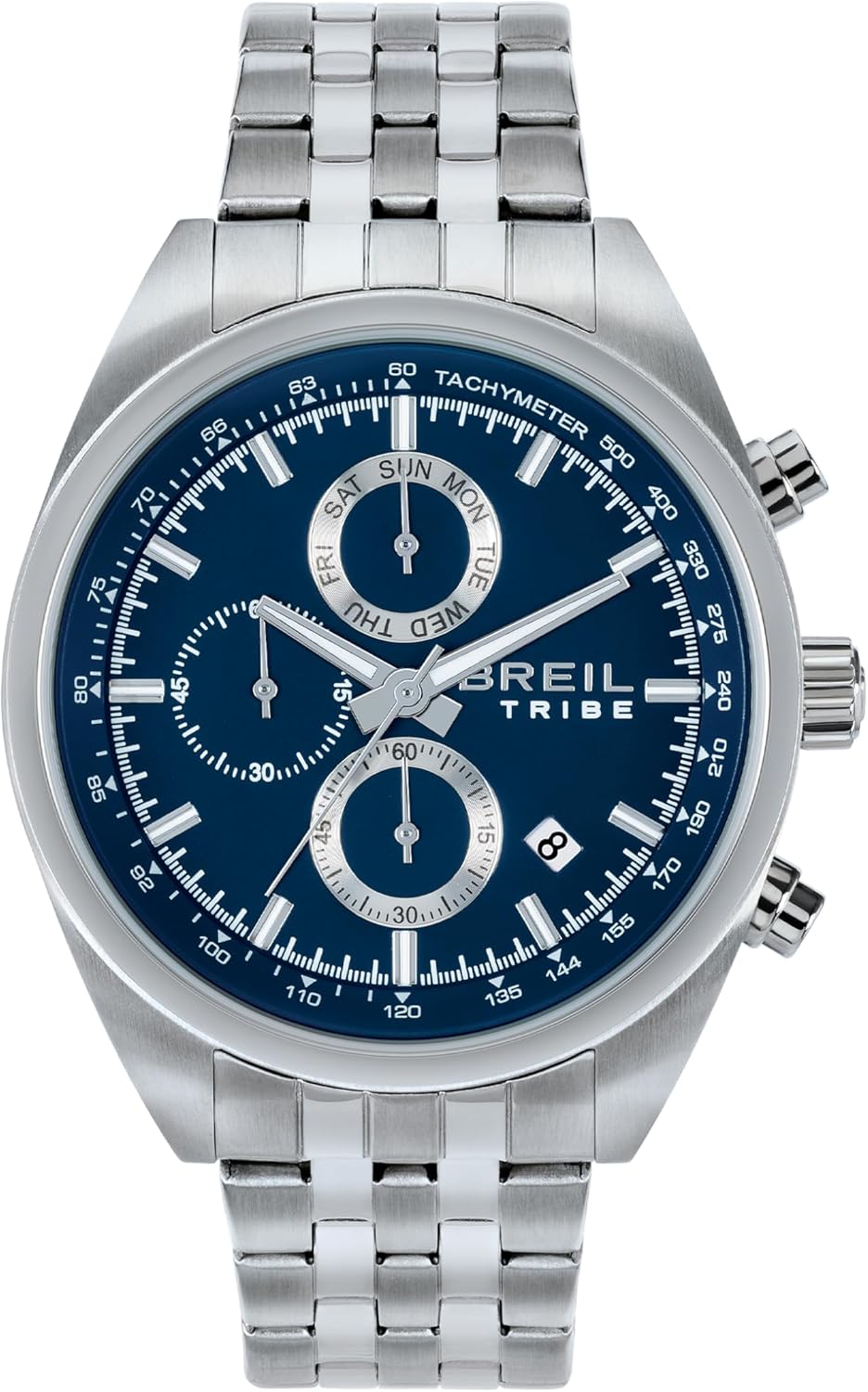 Breil Men's Watch, Sky Volt Collection, Analogue Quartz Movement, Water Resistant to 100 m, Men's Gift Ideas, blue, Modern