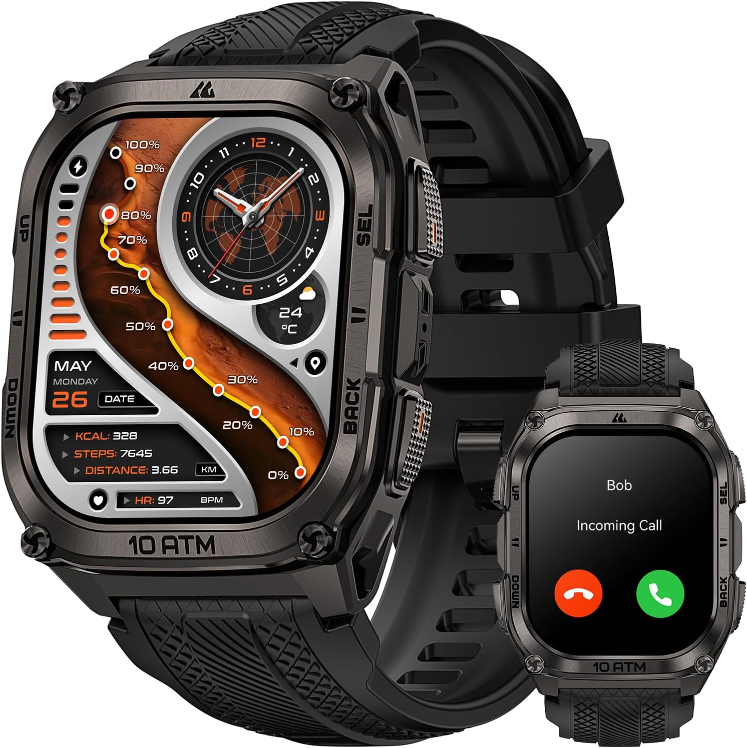 KOSPET M4 Smartwatch (Black)