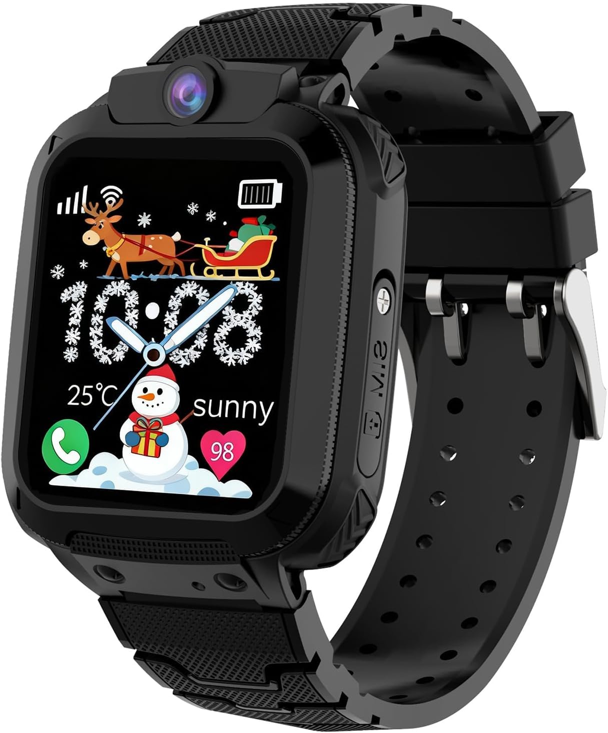 Children's GPS Smartwatch with SOS Phone IP68 Waterproof Voice Chat Class Alarm Mode Smart Watch for Girls and Boys