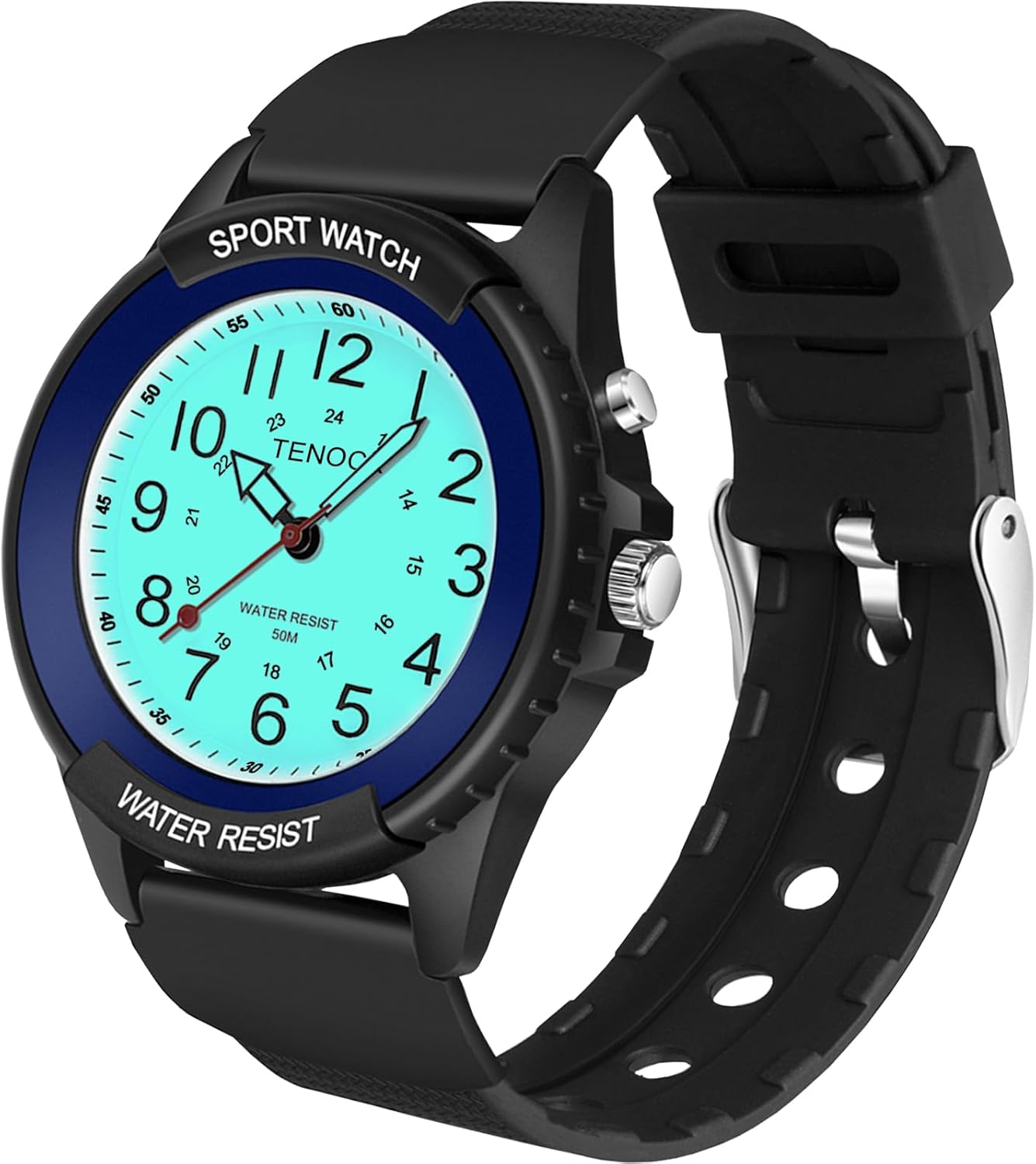 Women's Analogue Quartz Sports Wrist Watch 50M Waterproof with Night Light for Casual or Sports Activities
