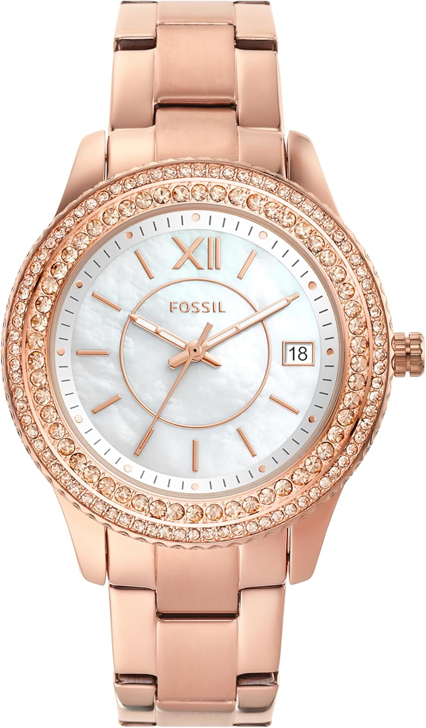 Fossil Stella Women's Quartz Watch with Stainless Steel or Leather Strap