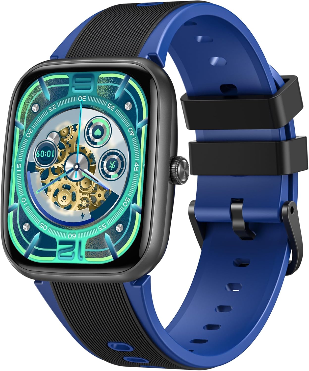 Smartwatch Fitness Digital Children's Watch: 1.75 Inches for Children Smart Watch with Pedometer Stopwatch Compatible for iOS Android Waterproof Sleep Monitor Gift for Boys Girls Teens