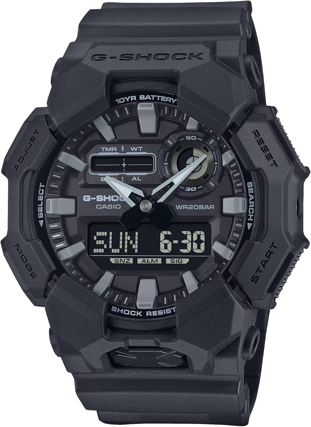 G-Shock GA-010-1A1ER Men's Only Time Watch Black