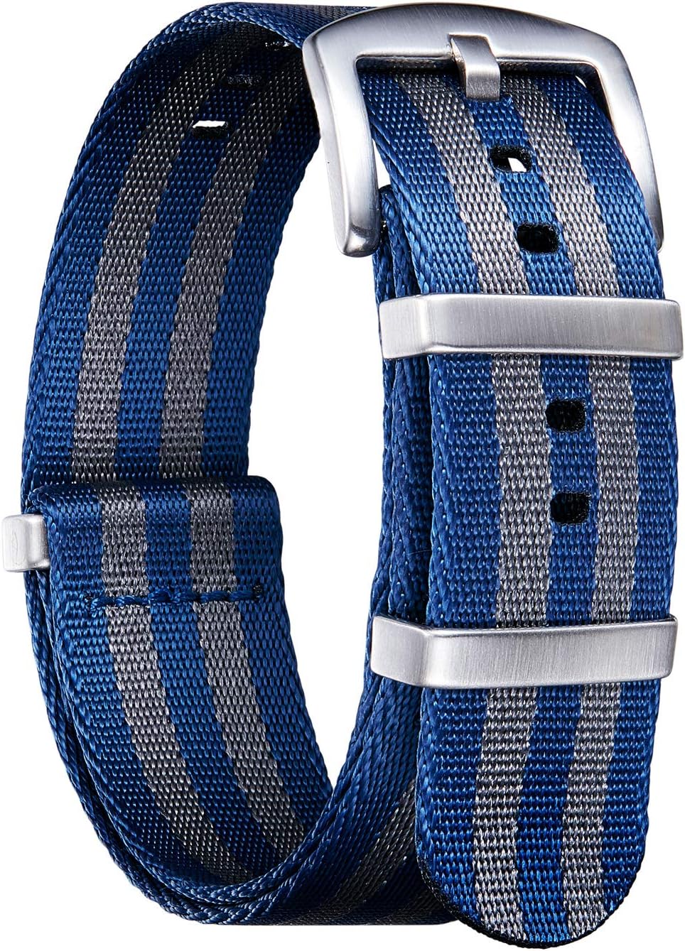 BINLUN Nylon Watch Bands Replacement Multicolour Ballistic G10 Premium with Black/Silver Stainless Steel Buckle for Men Women 18 mm 20 mm 22 mm 24 mm (New Version)