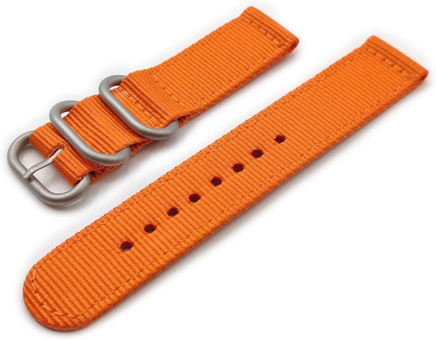 Zulu 2-Piece Nylon G10 One More Strap Strap with Satin and Black PVD Buckle 304 Stainless Steel Military Survivor Watch 18 mm 20 mm 22 mm 24 mm Black Grey 007 Green Beige Blue