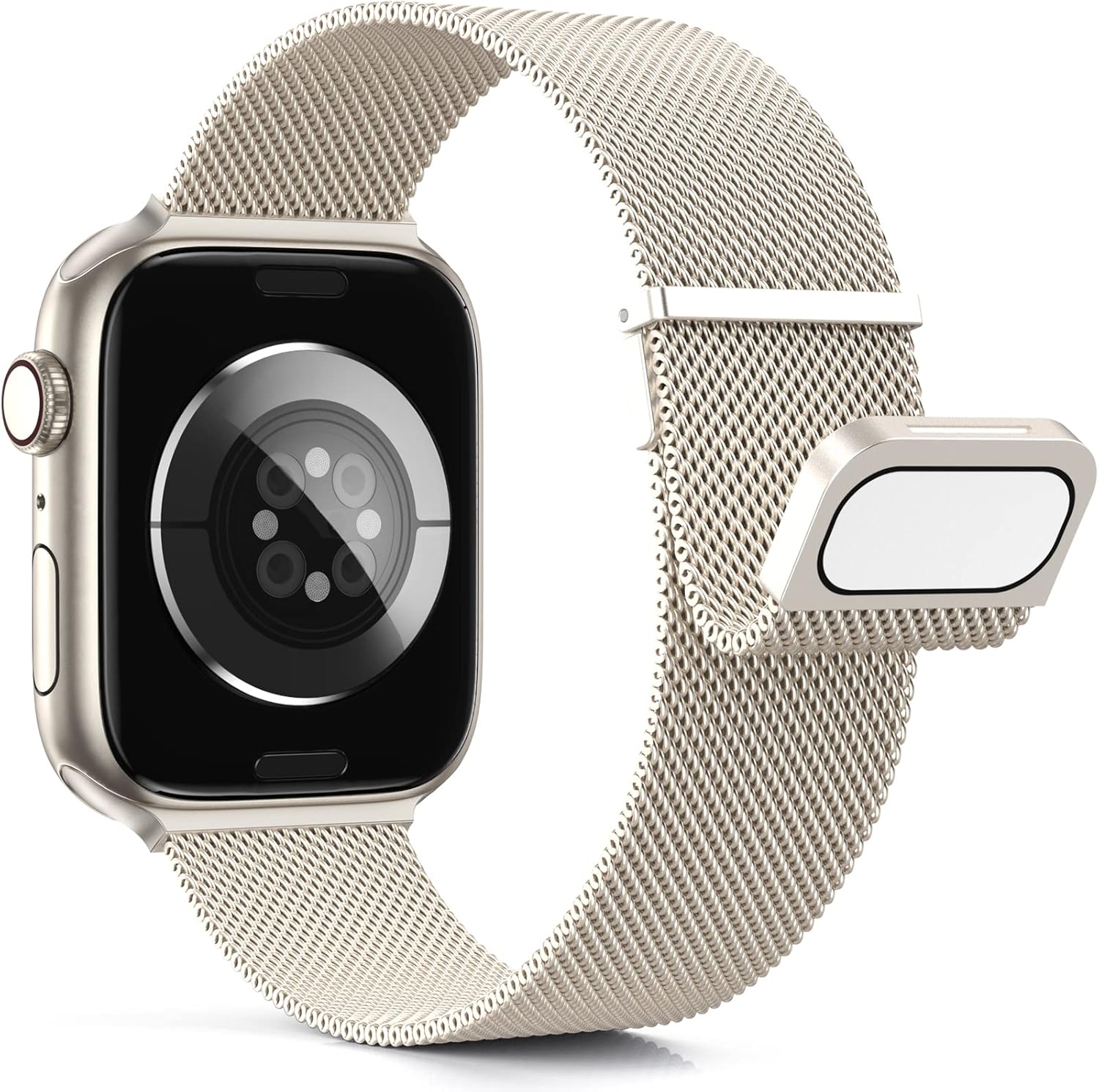 Higgs Metallo Cinturino Compatibile con Apple Watch 40mm 41mm 38mm 42mm 44mm Ultra3/2 49mm 45/46mm,Cinturini Doppie Magnetiche per Serie 11 SE 10 9 8 7 6 5 4 Liscio Maglia Milanese