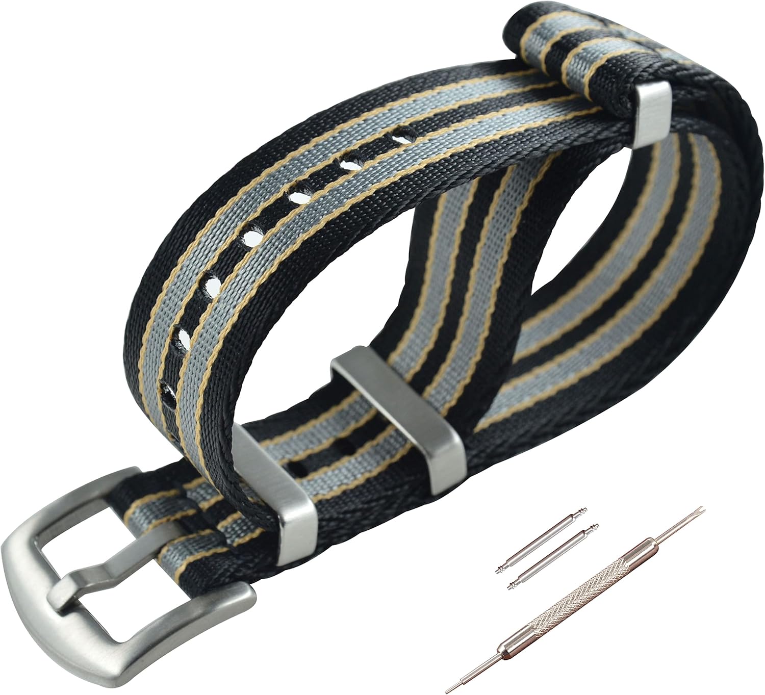 Replacement Nylon Watch Strap (18 20 22 24 mm)