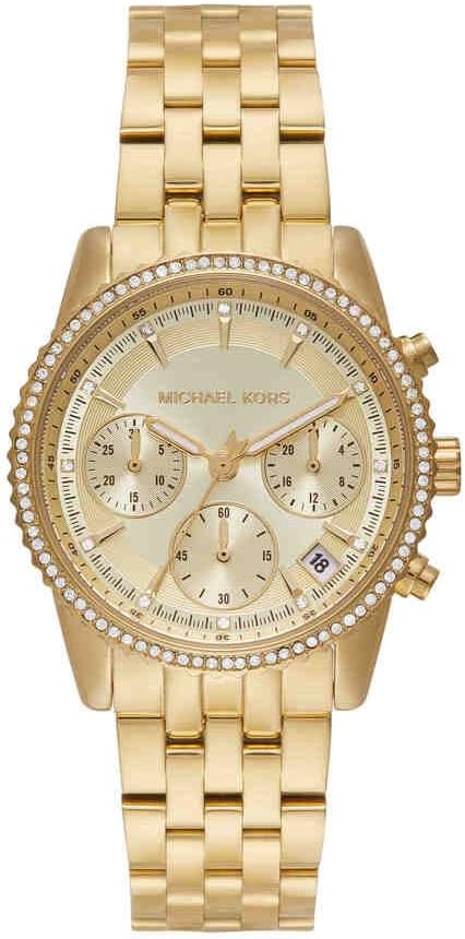 Michael Kors Orologio Bryant da donna, movimento cronografo al quarzo da 35 mm con cinturino in acciaio inossidabile