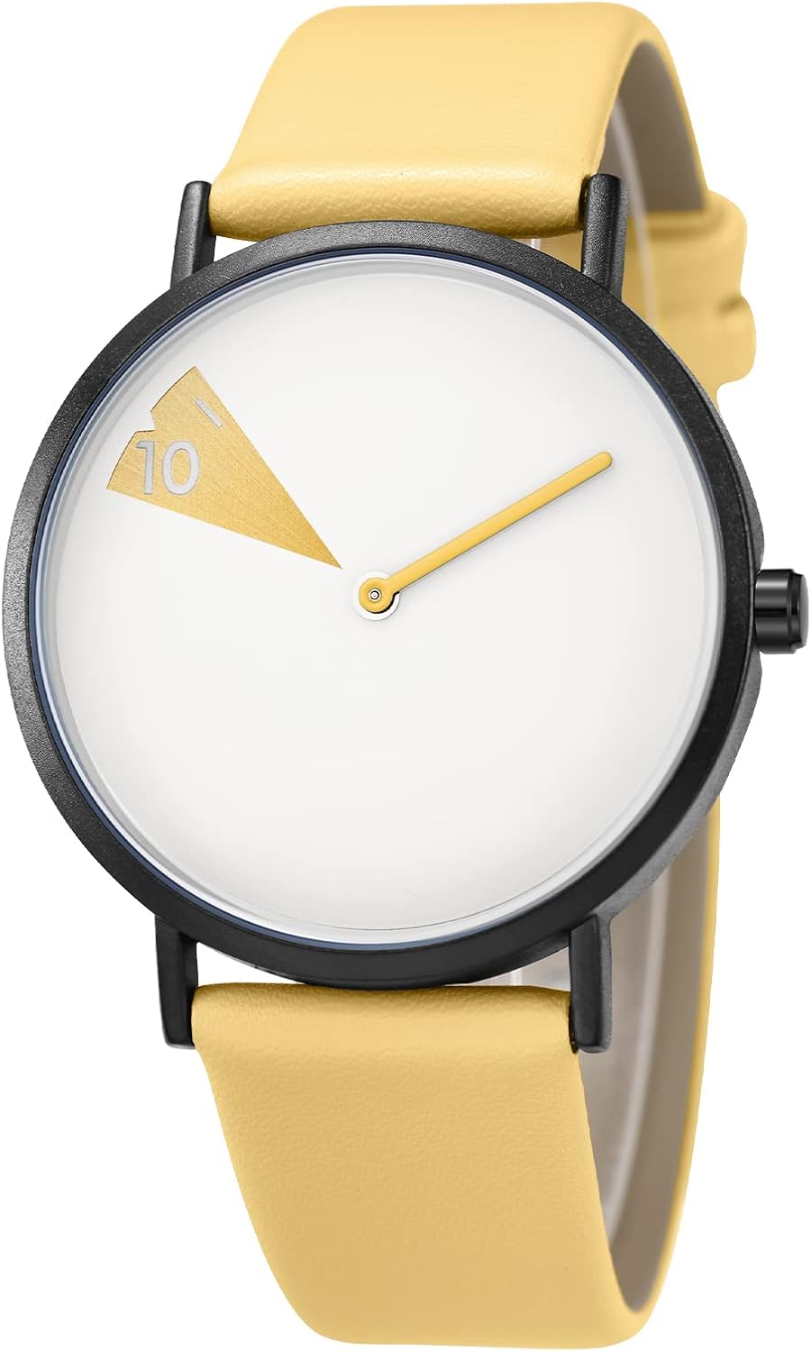 SHENGKE Women Minimalist Watch Ultra Thin Leather Band Fashion Creative Waterproof Watch