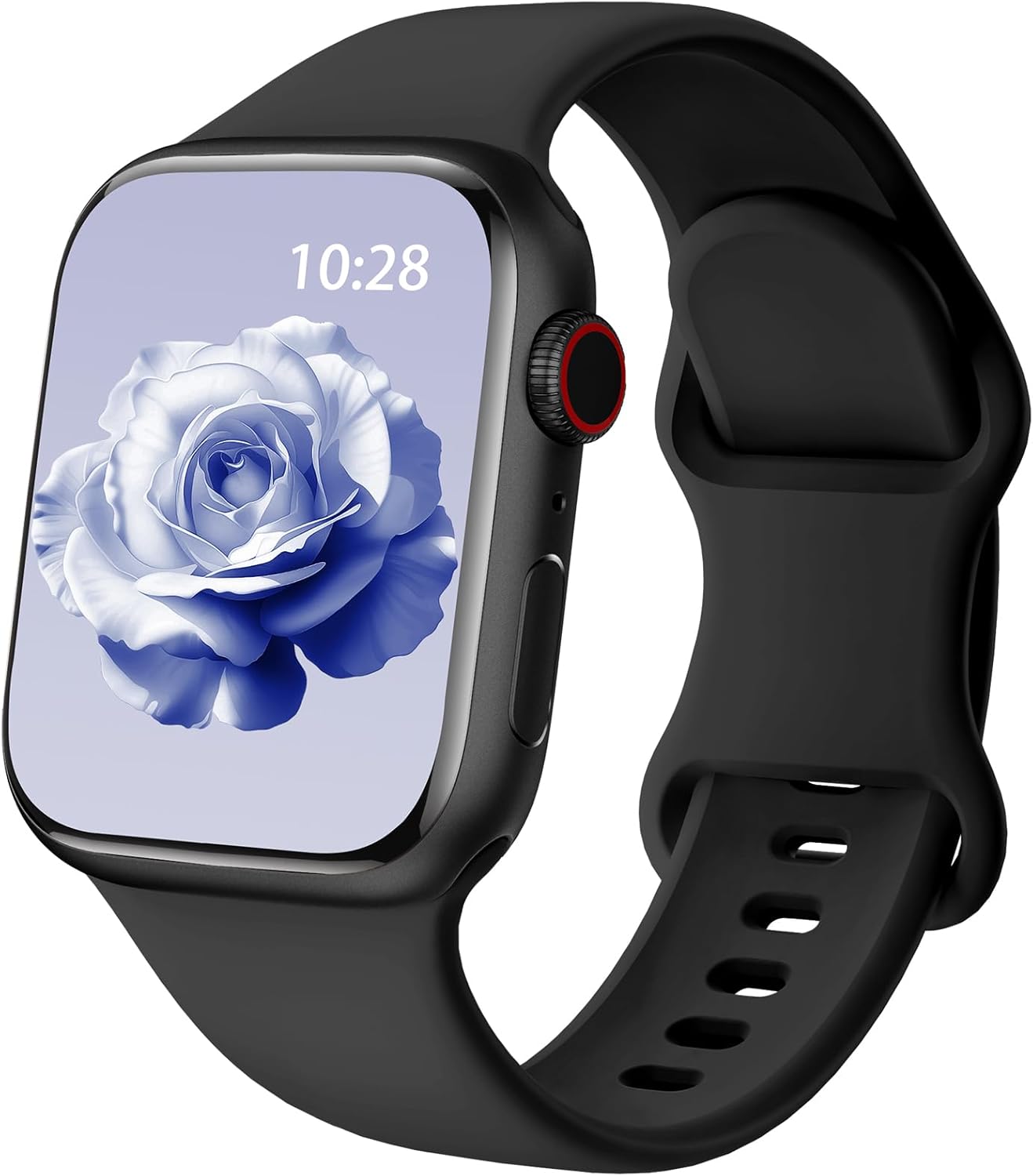Yoohoo Compatible with Apple Watch Strap 44 mm 40 mm 46 mm 45 mm 42 mm 41 mm 38 mm 49 mm Women Men Sports Silicone Compatible with Apple Watch Series 11 10 9 8 7 6 5 4 32 2 1 1SE Ultra 3 2 1