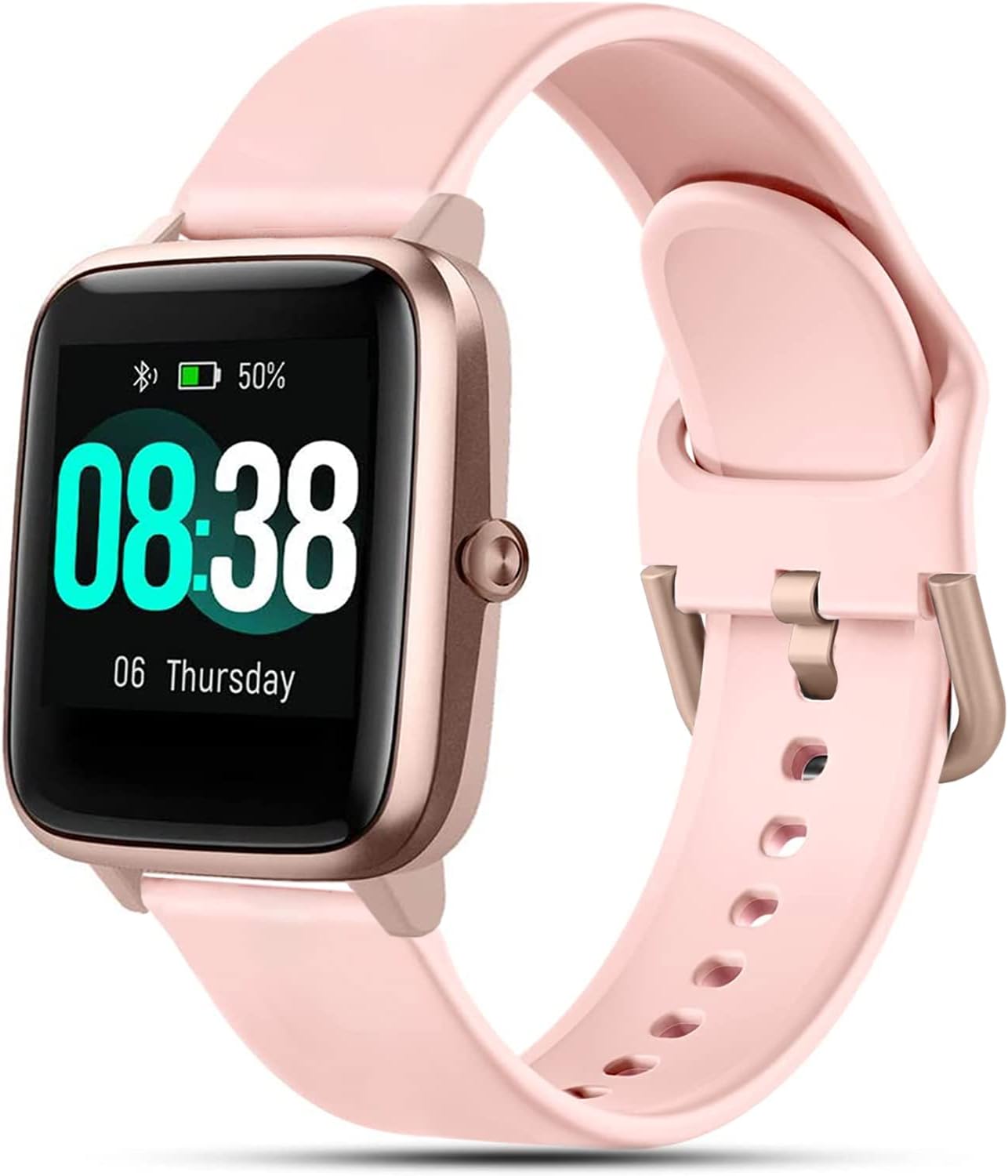 Veryfitpro ID 205L Strap, 19 mm Silicone Strap for GRV FC1 IDW 15 ID205S ID205G ID215G ID216 YM205L Uwatch3 Ufit GT BV205L TE021 SW020 SW021 SW023 Smartwatch