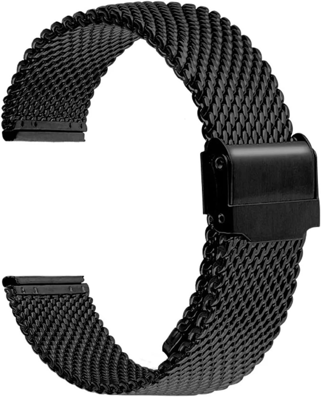 1mm Milanese Mesh Strap 18mm 20mm 22mm 24mm 3mm Stainless Steel Strap Universal Folding Buckle Straps