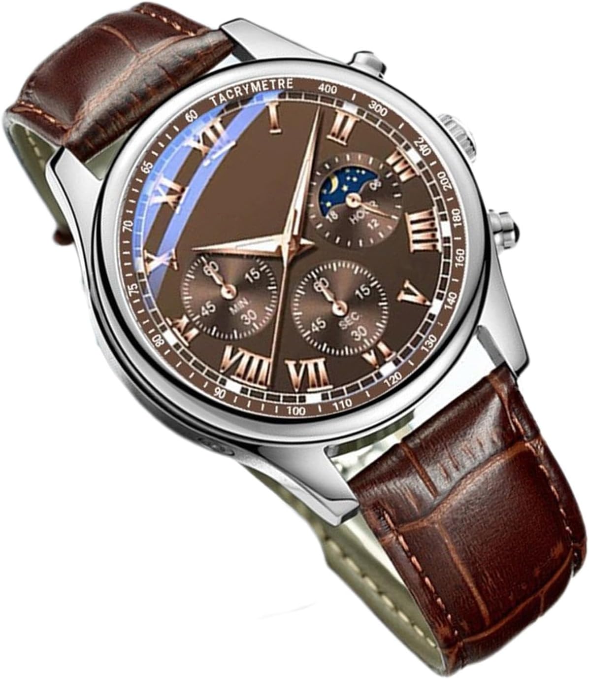 Men's Classic Office Watch - Waterproof Leather Strap | Business Quartz Wristwatch | Casual, Men's Gift