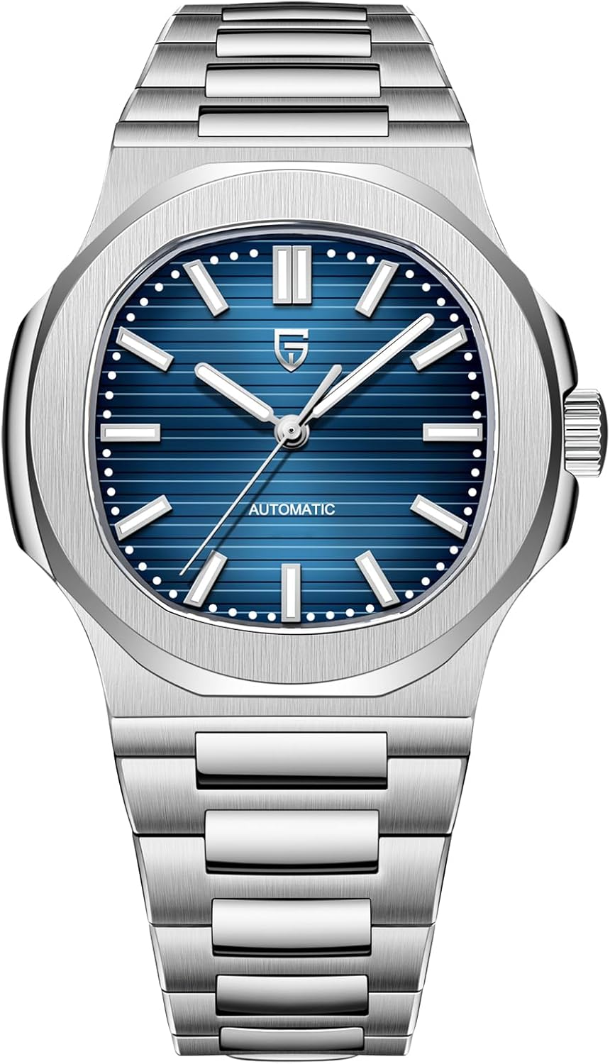 RollsTimi PAGANIDESIGN 1728 Men's Automatic Watches ST6 Self-Winding Movement Stianless Steel 100M Waterproof Men Fashion Sport Mechanical Watch